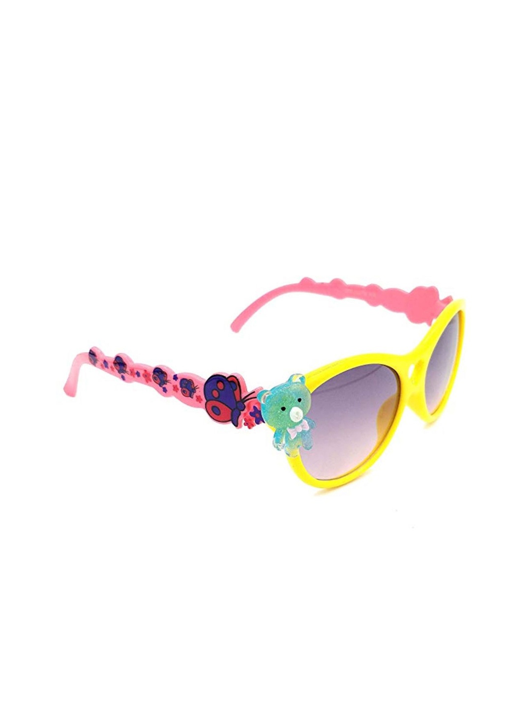 

SHOP FRENZY Unisex Kids Cateye Sunglasses with UV Protected Lens, Black