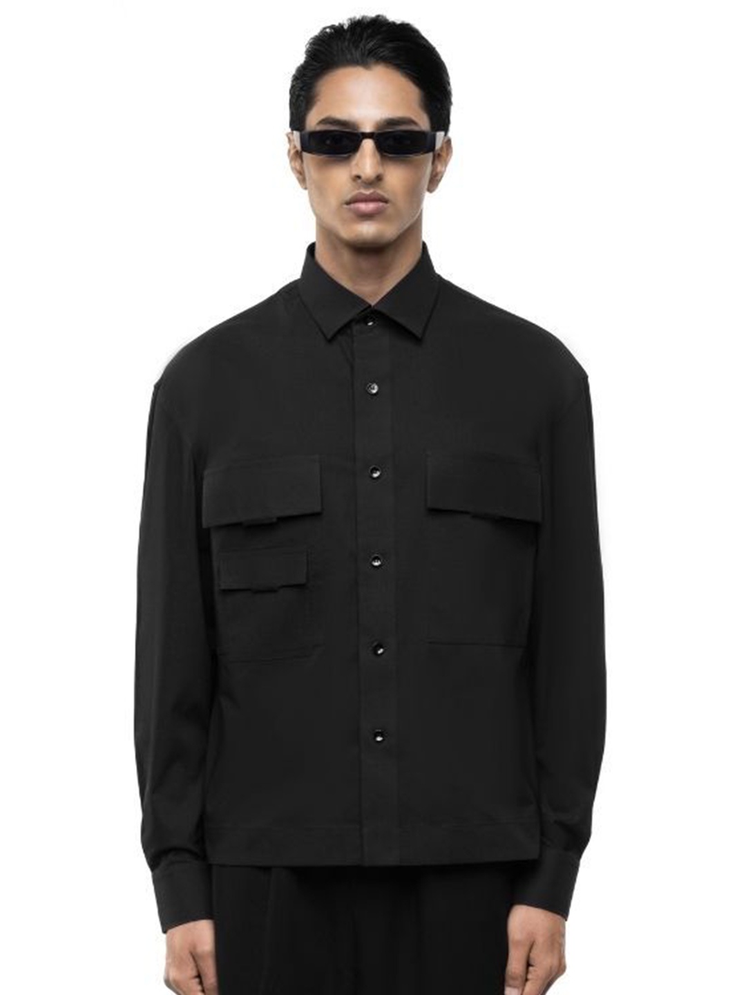 

SDS By Kushal Shah Men Smart Opaque Casual Shirt, Black