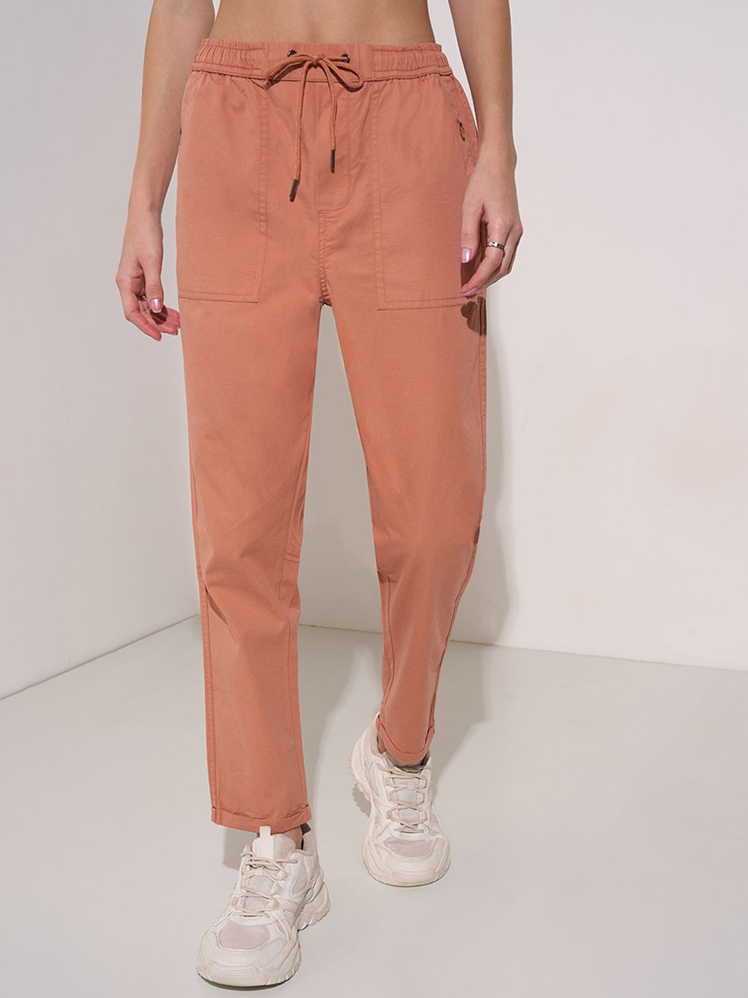 

Honey by Pantaloons Women Joggers Trousers, Brown