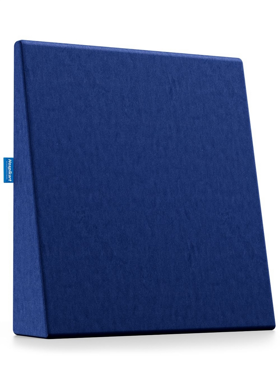 

HOSPIKART Navy Blue Memory Foam Filled Faux Velvet Breathable Sleep Pillow