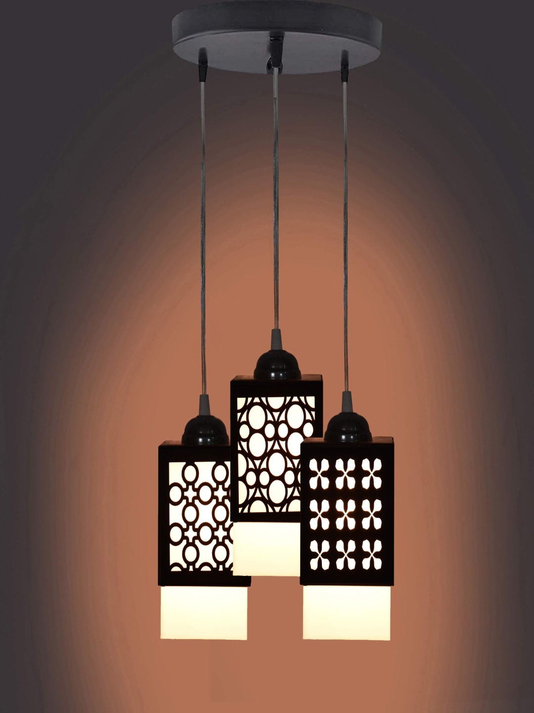 

Gojeeva Black and White Wooden Textured Square Shaped Contemporary Wall Lamp