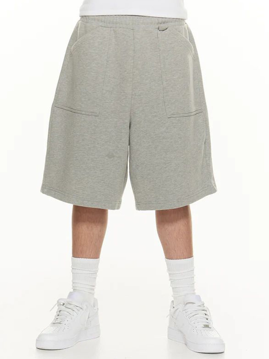 

EVERDION Men Relaxed Fit Sweatshorts, Grey