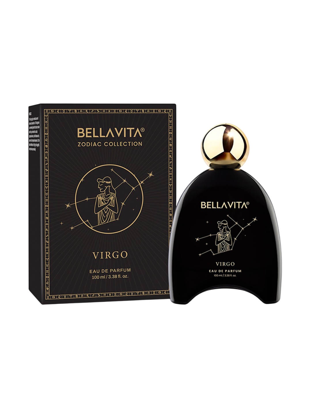 

Bella Vita Organic Virgo Long Lasting Eau De Parfum - 100 ml, Black