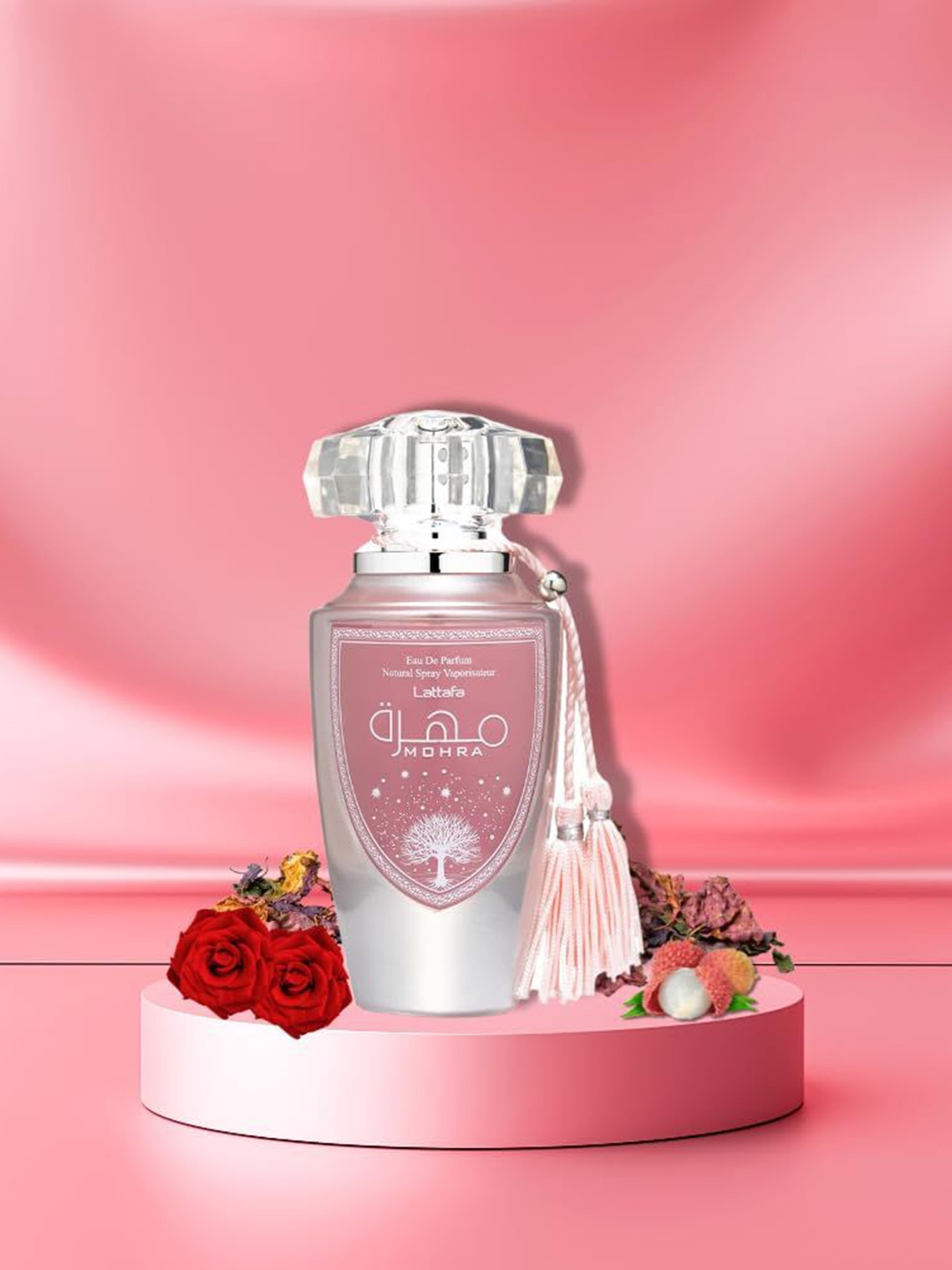 

Lattafa Mohra Silky Rose Long Lasting Eau De Parfum - 100 ml, Pink