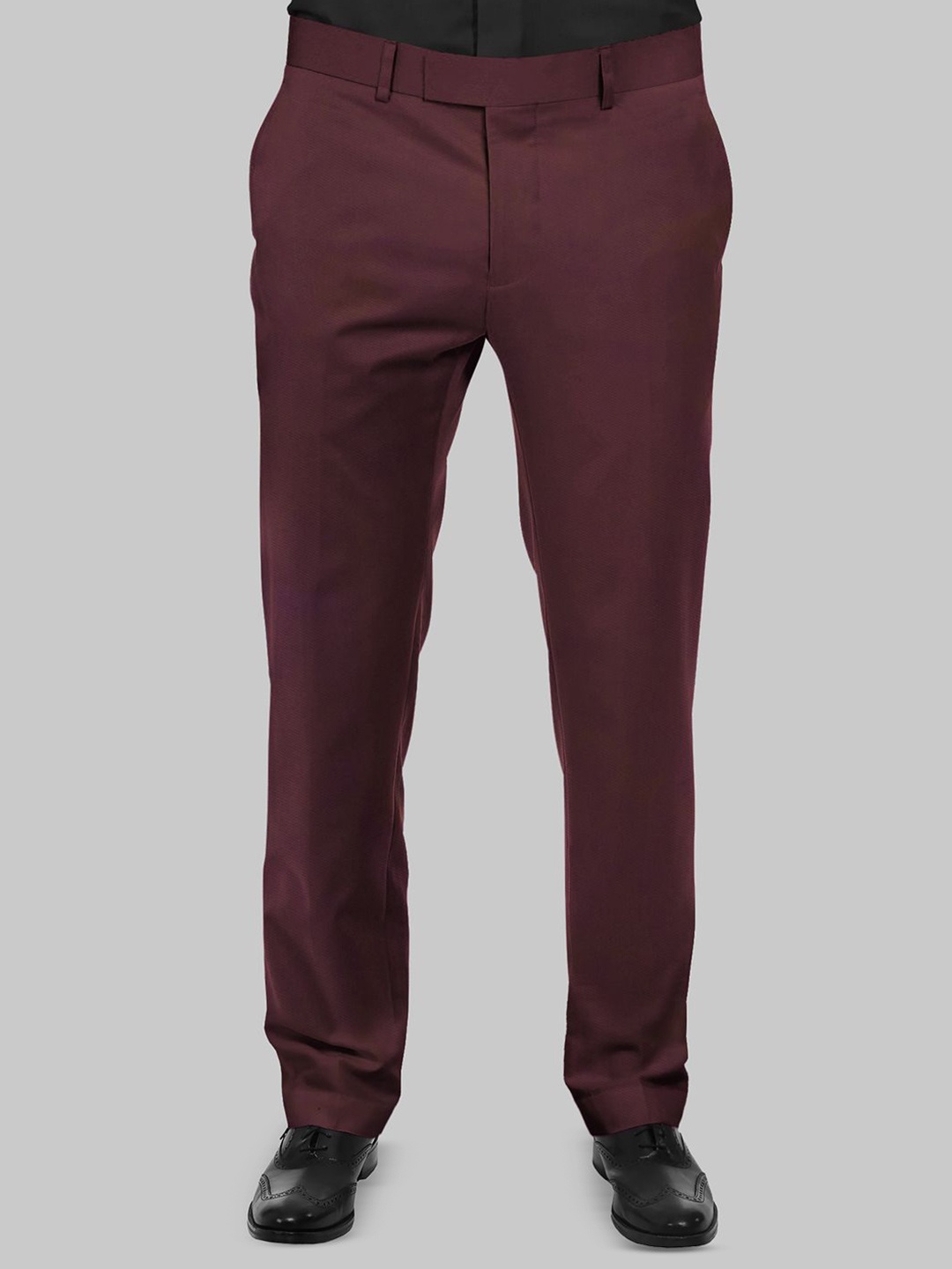 

Bigreams Men Unstitched Cotton Lycra Stretchable Pant Clothing Fabric, Maroon