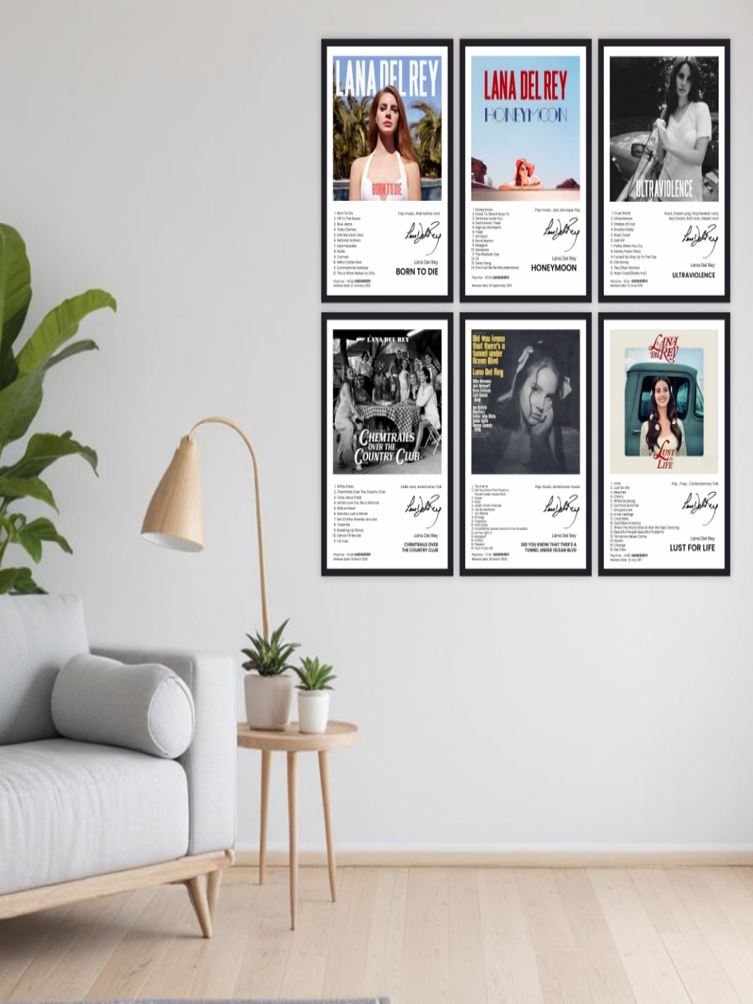 

CVANU Posters Black And White 6 Piece Paper Wall Core