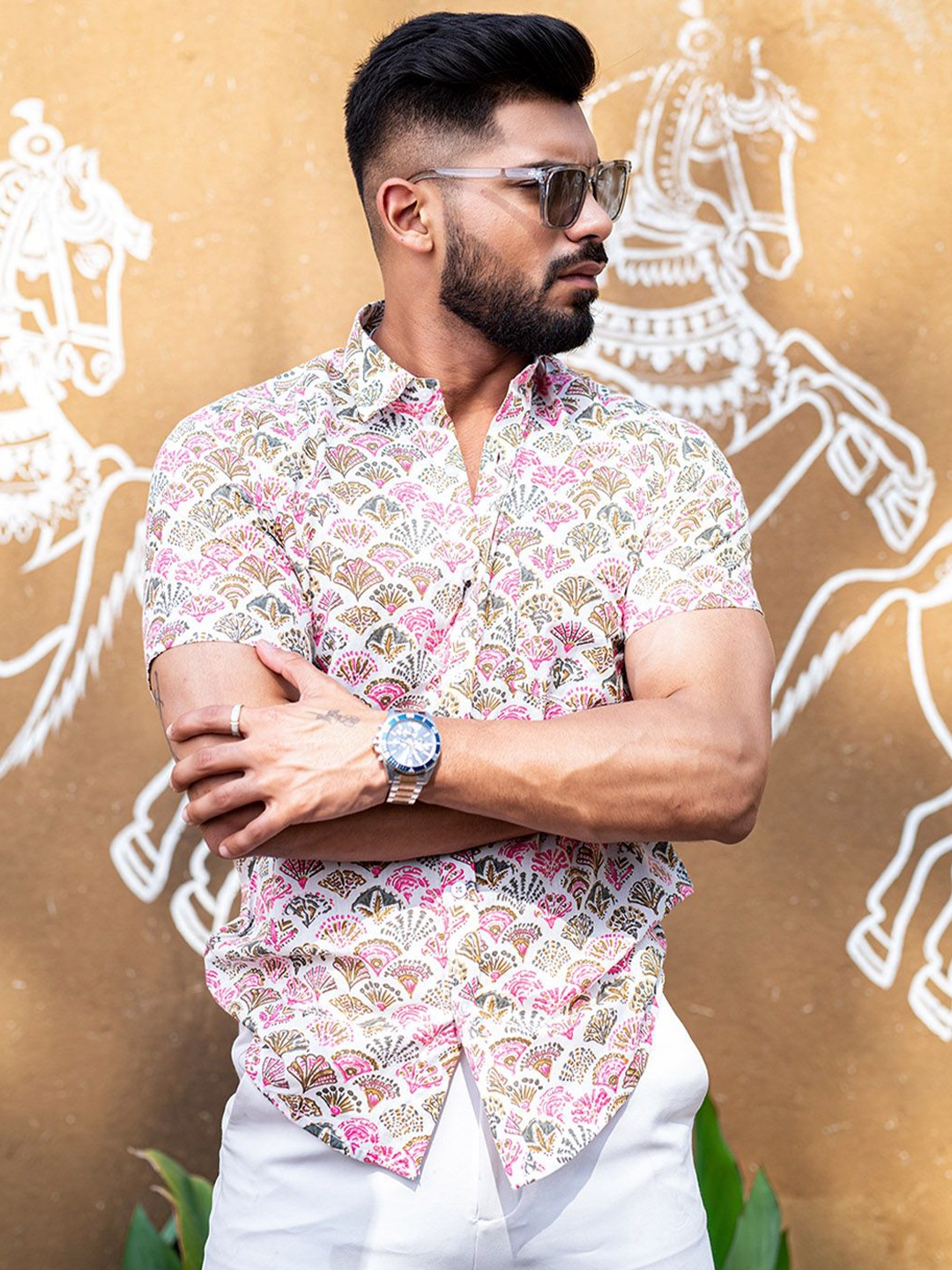 

Tistabene Men Opaque Printed Casual Shirt, Multi