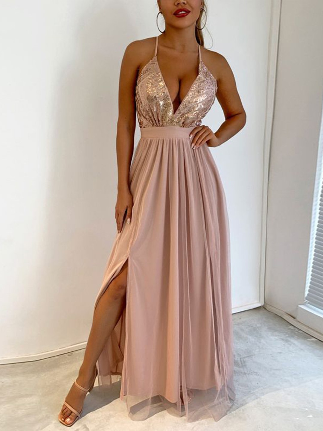 

JC Mode Maxi Dress, Gold