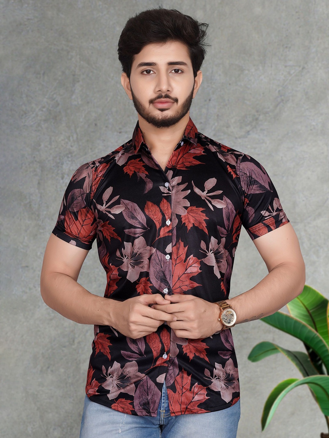 

MARMIC FAB Men Classic Slim Fit Opaque Printed Casual Shirt, Multi