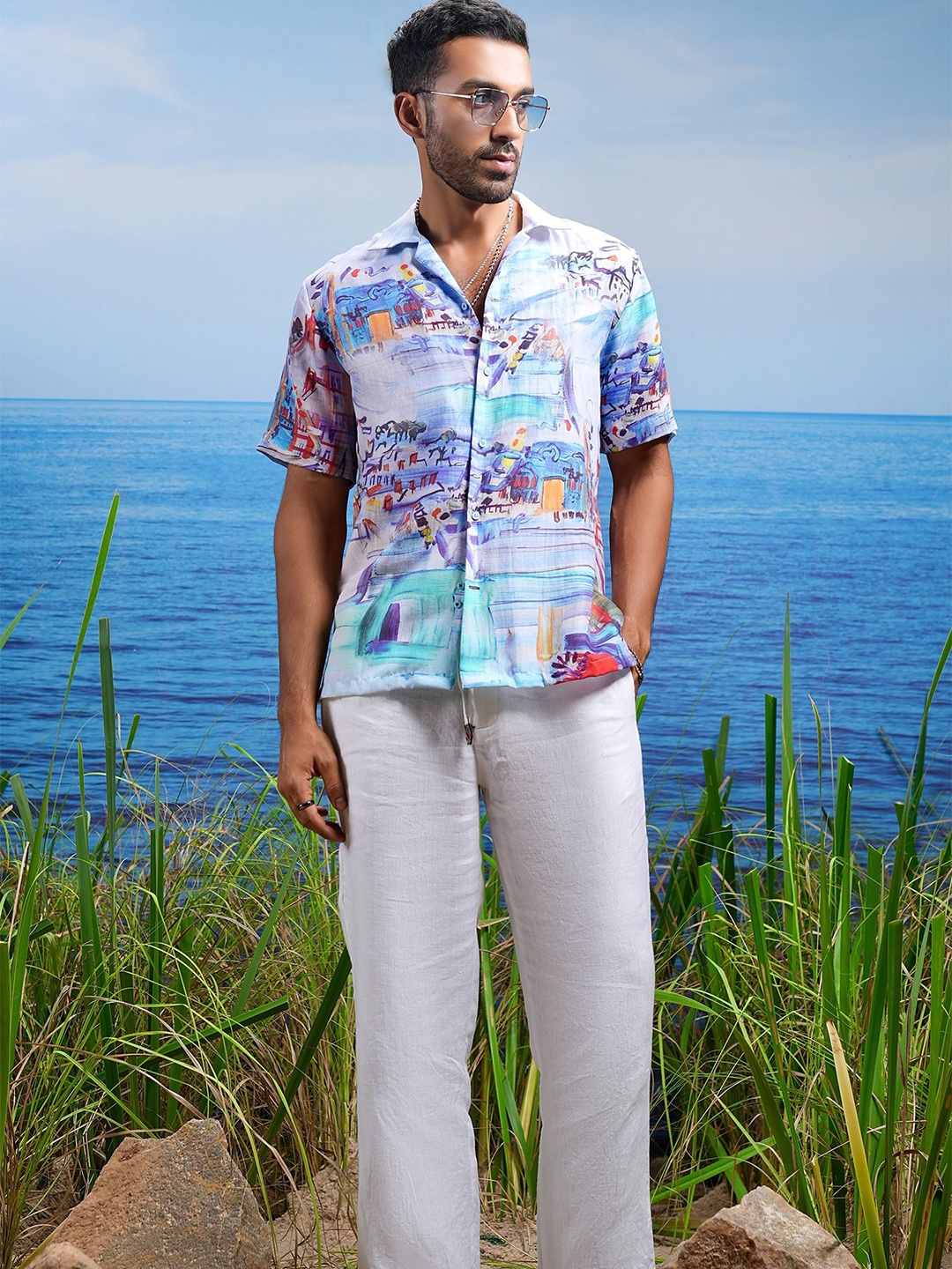 

ASUKA Men Floral Opaque Printed Casual Shirt, Multi