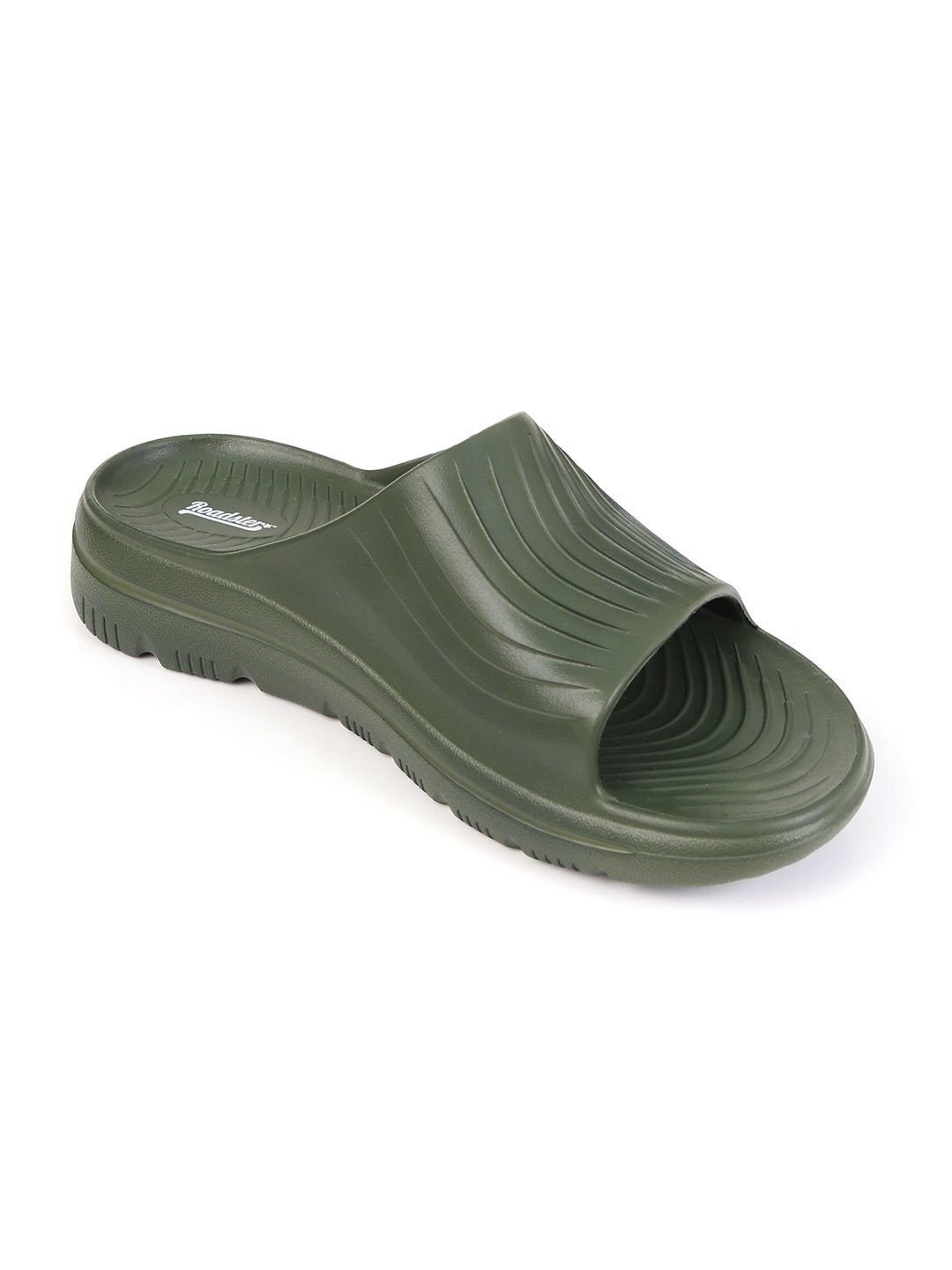 

The Roadster Lifestyle Co Men Casual Sliders, Olive