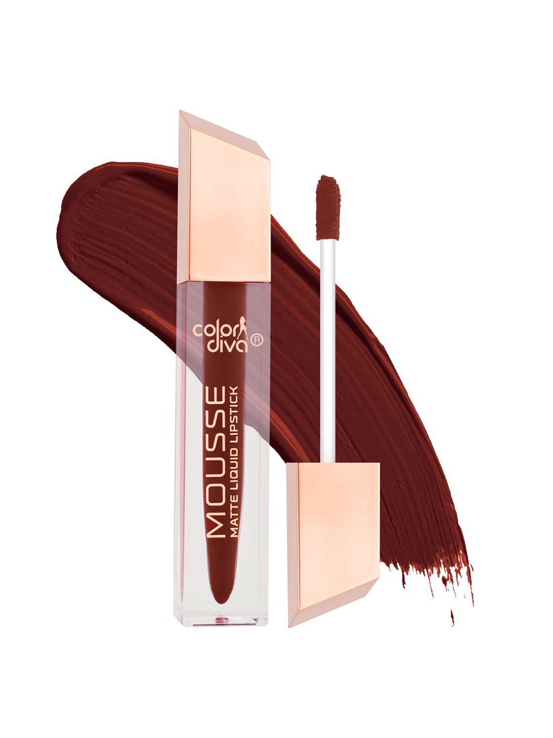 

Color Diva Mousse Matte Non Transfer Liquid Lipstick- 5.5 ml- Sizzling Slayer Mousse-197, Brown