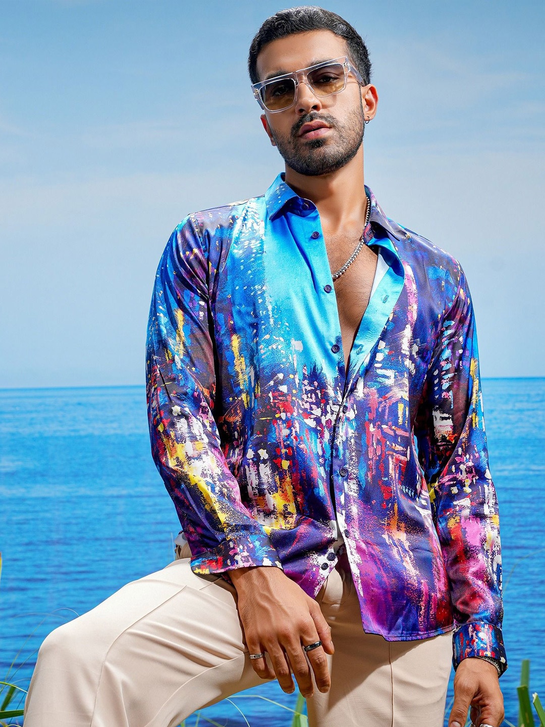 

ASUKA Men Opaque Printed Casual Shirt, Multi