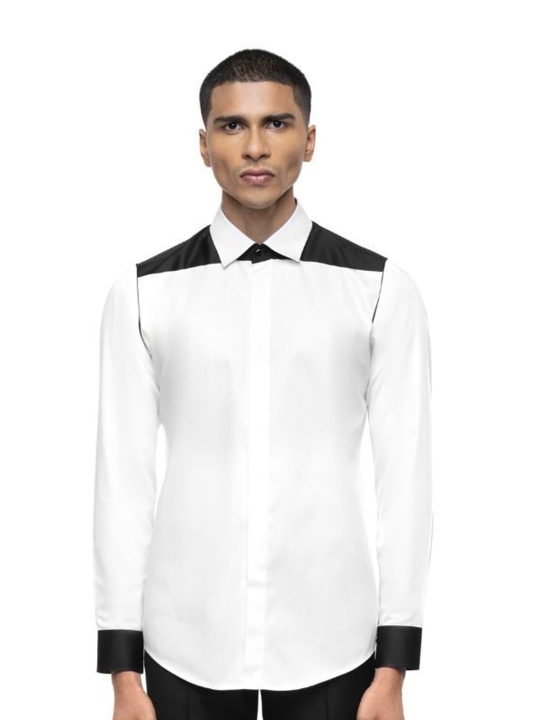 

SDS By Kushal Shah Men Smart Tailored Fit Opaque Casual Shirt, White