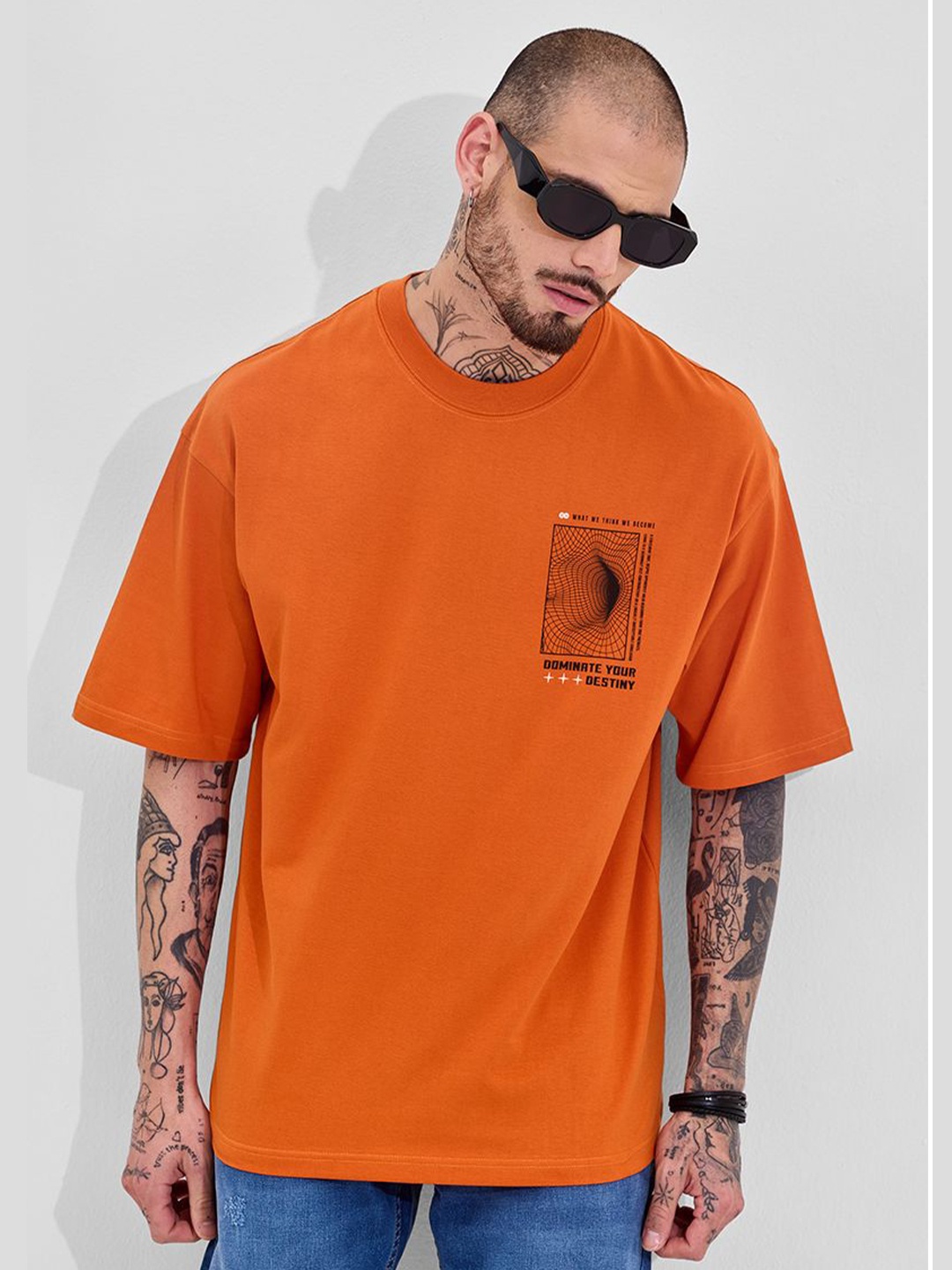 

Snitch Men Printed T-shirt, Orange