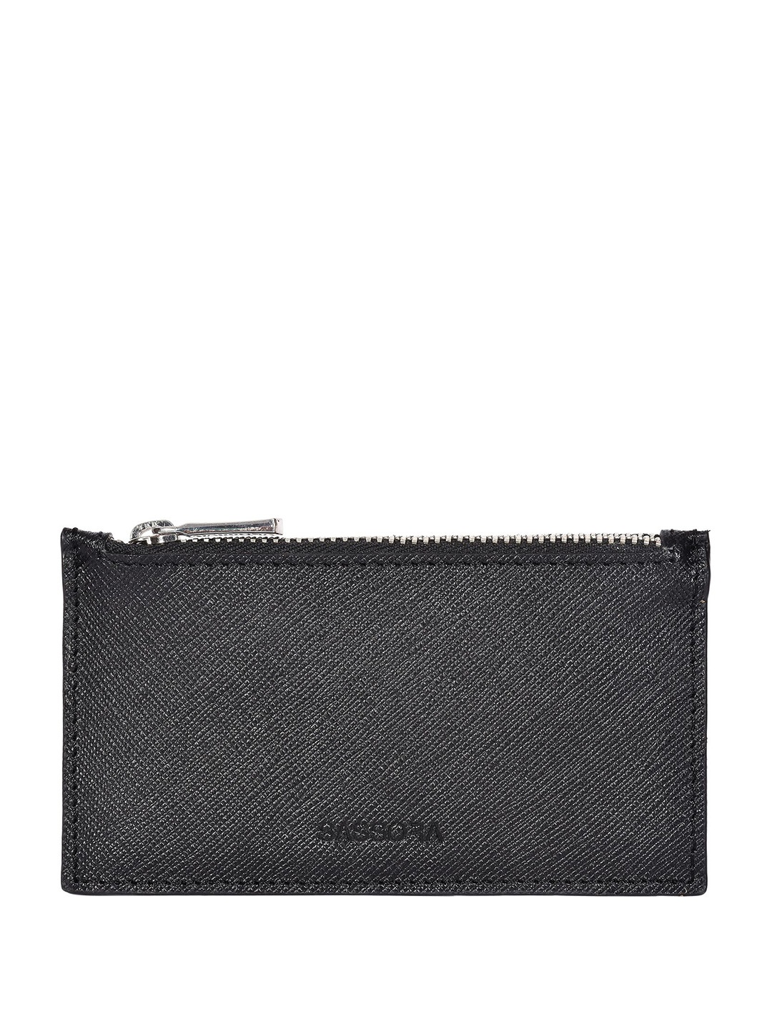 

Sassora Unisex Leather Card Holder, Black