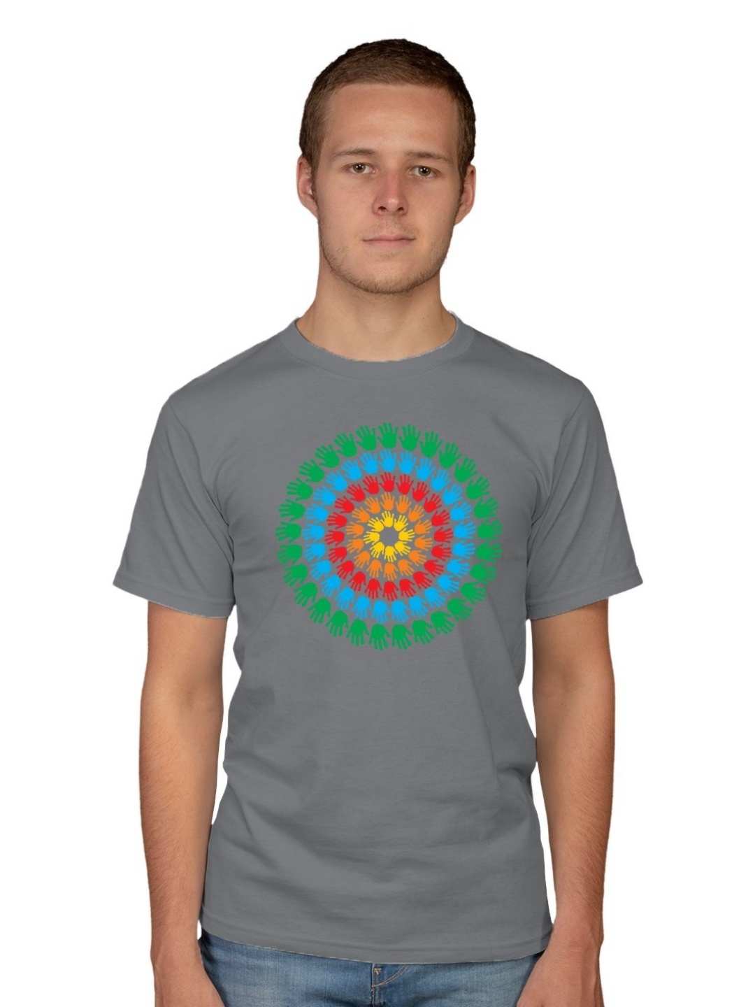

Tantra Men Typography Printed Applique T-shirt, Grey