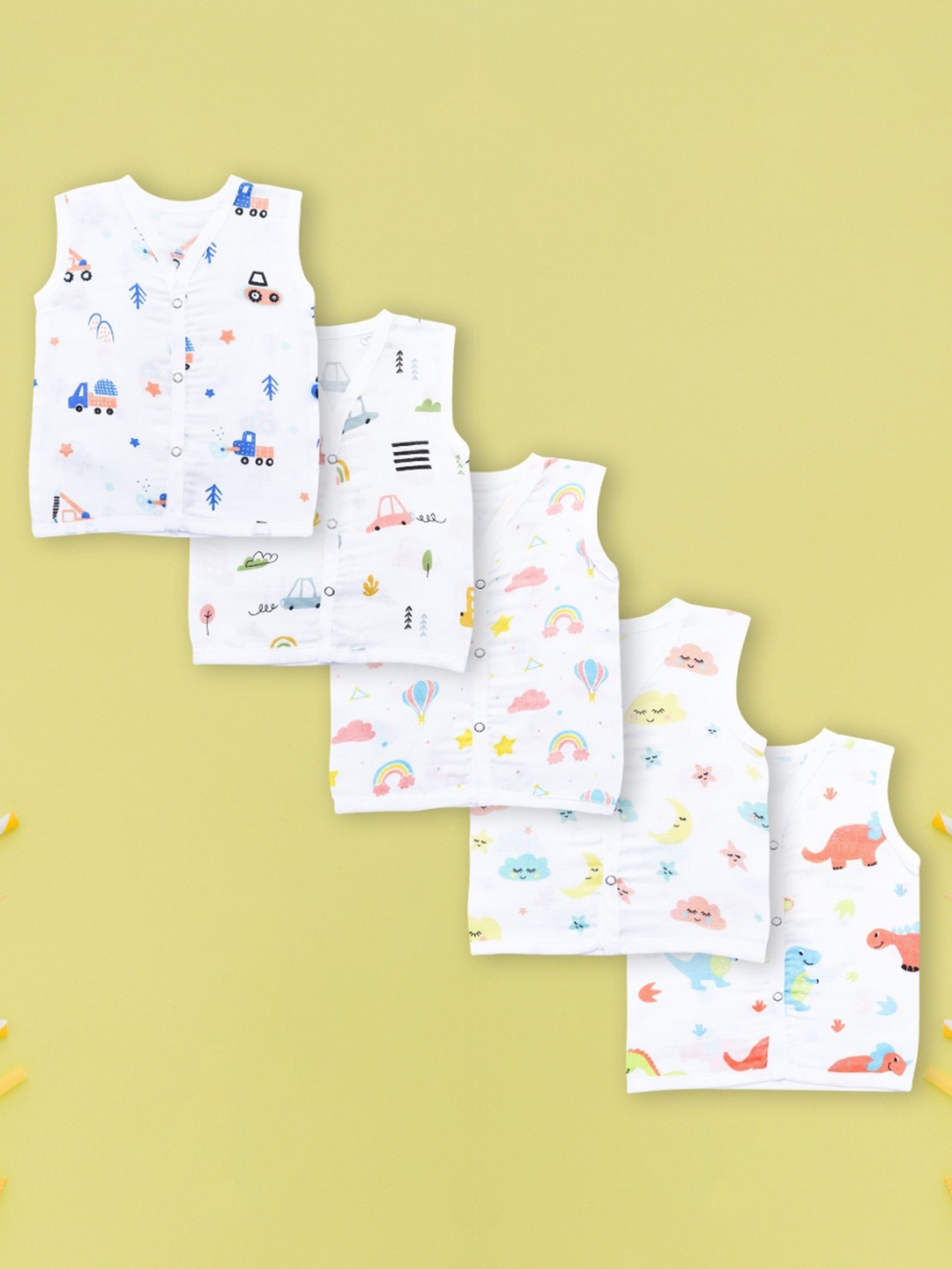 

YUV Kids 5 Printed Pockets T-shirt, Multi