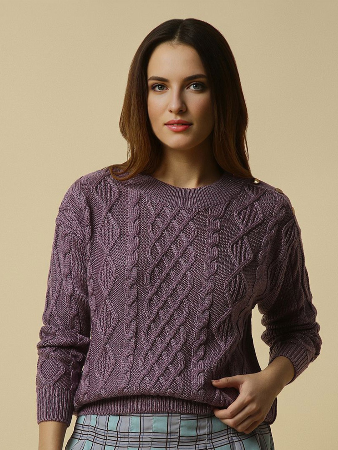 

Allen Solly Woman Women Pullover, Purple