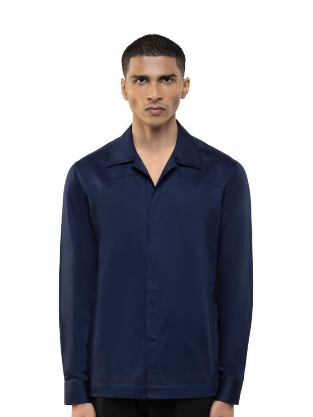 

SDS By Kushal Shah Men Smart Opaque Casual Shirt, Navy blue