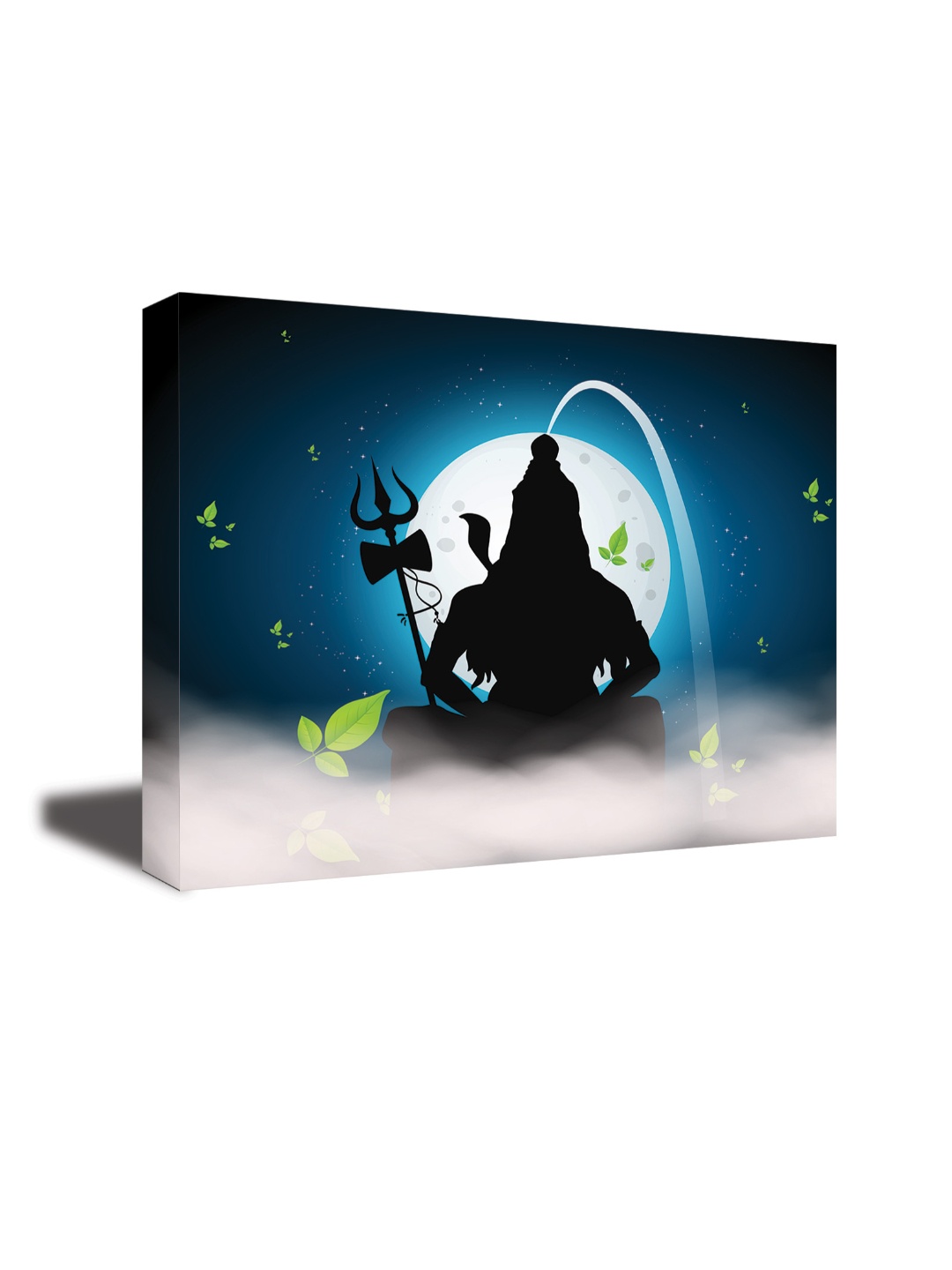 

CVANU Blue & Black Religious Canvas Paintings Wall Art