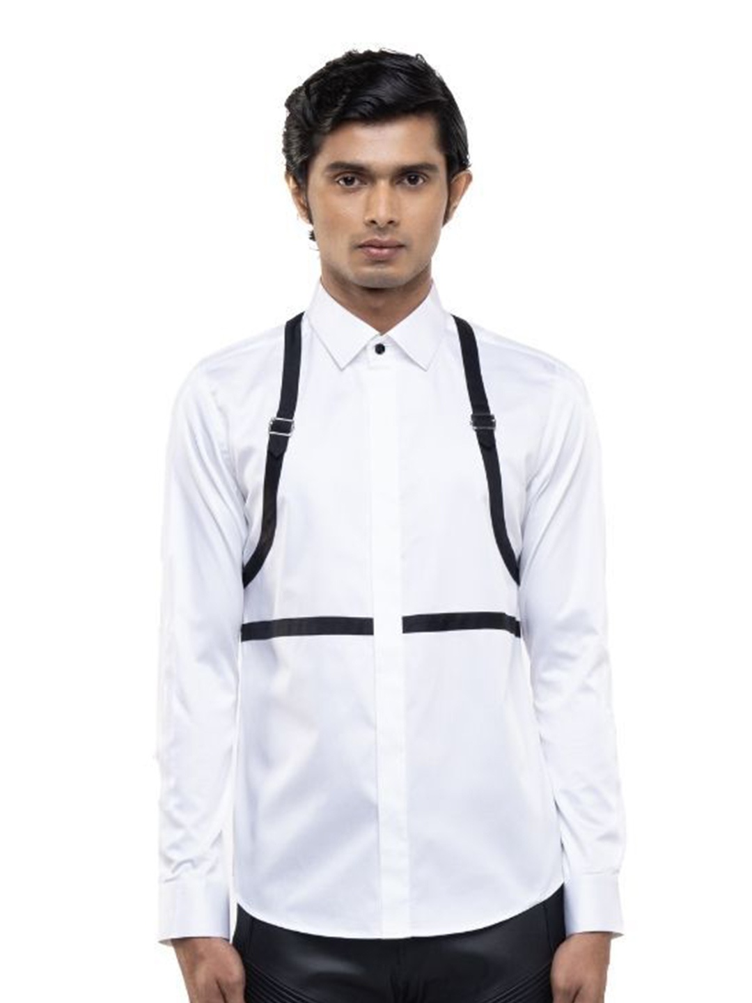 

SDS By Kushal Shah Men Smart Tailored Fit Opaque Party Shirt, White