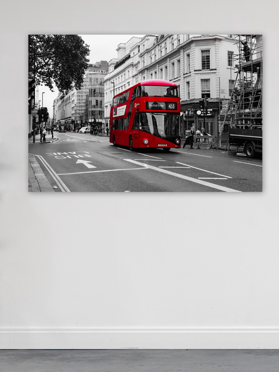 

CVANU Black & White Abstract Square Canvas Wall Art Painting