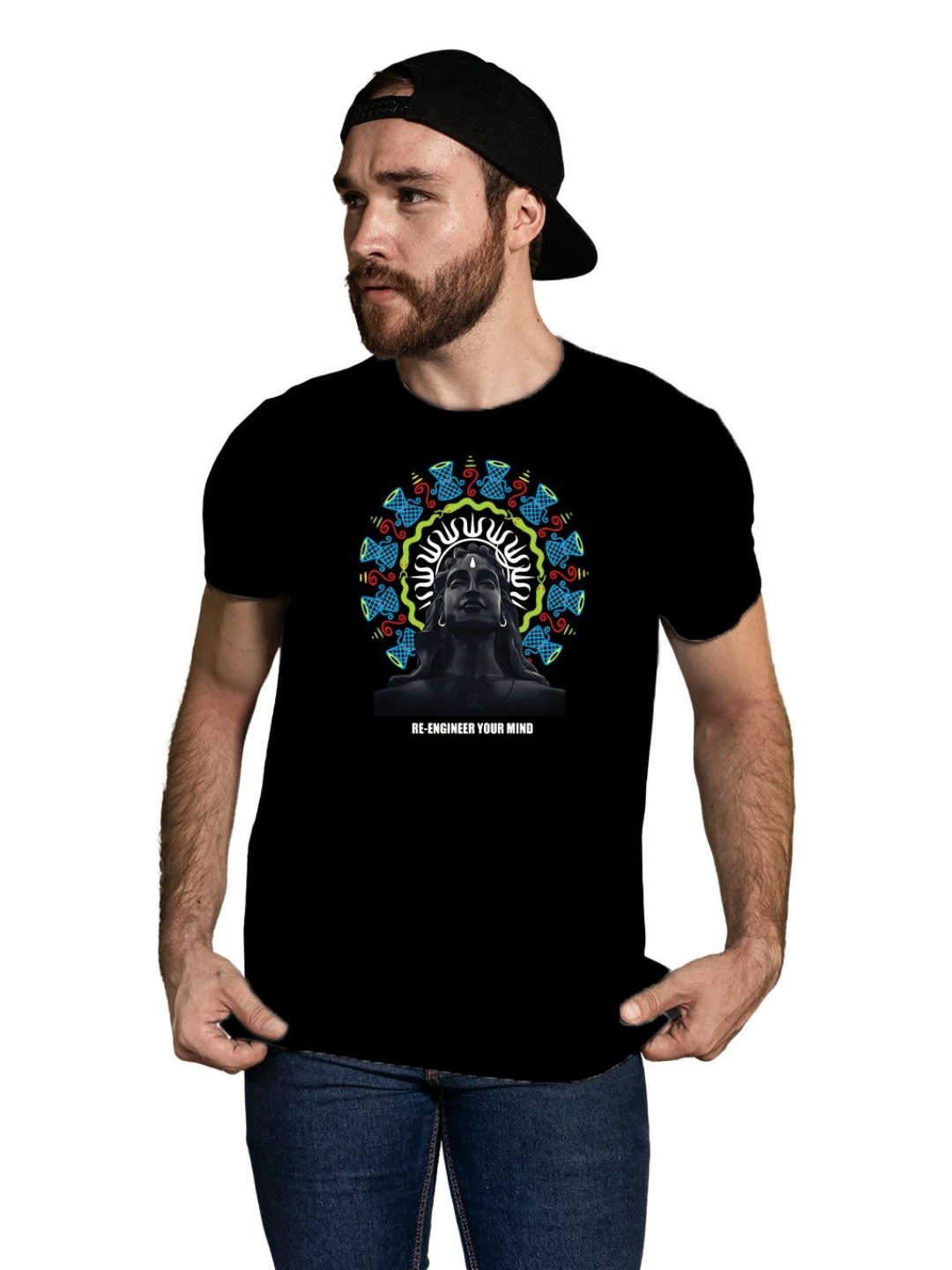 

Tantra Men Typography Printed T-shirt, Black