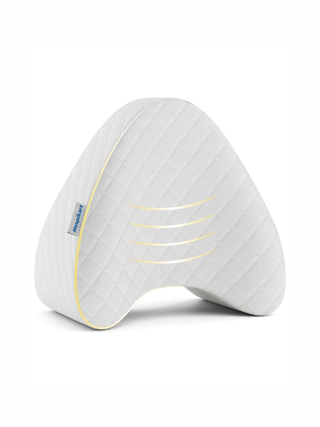 

HOSPIKART White Memory Foam Filled Faux Velvet Breathable Therapedic Pillow