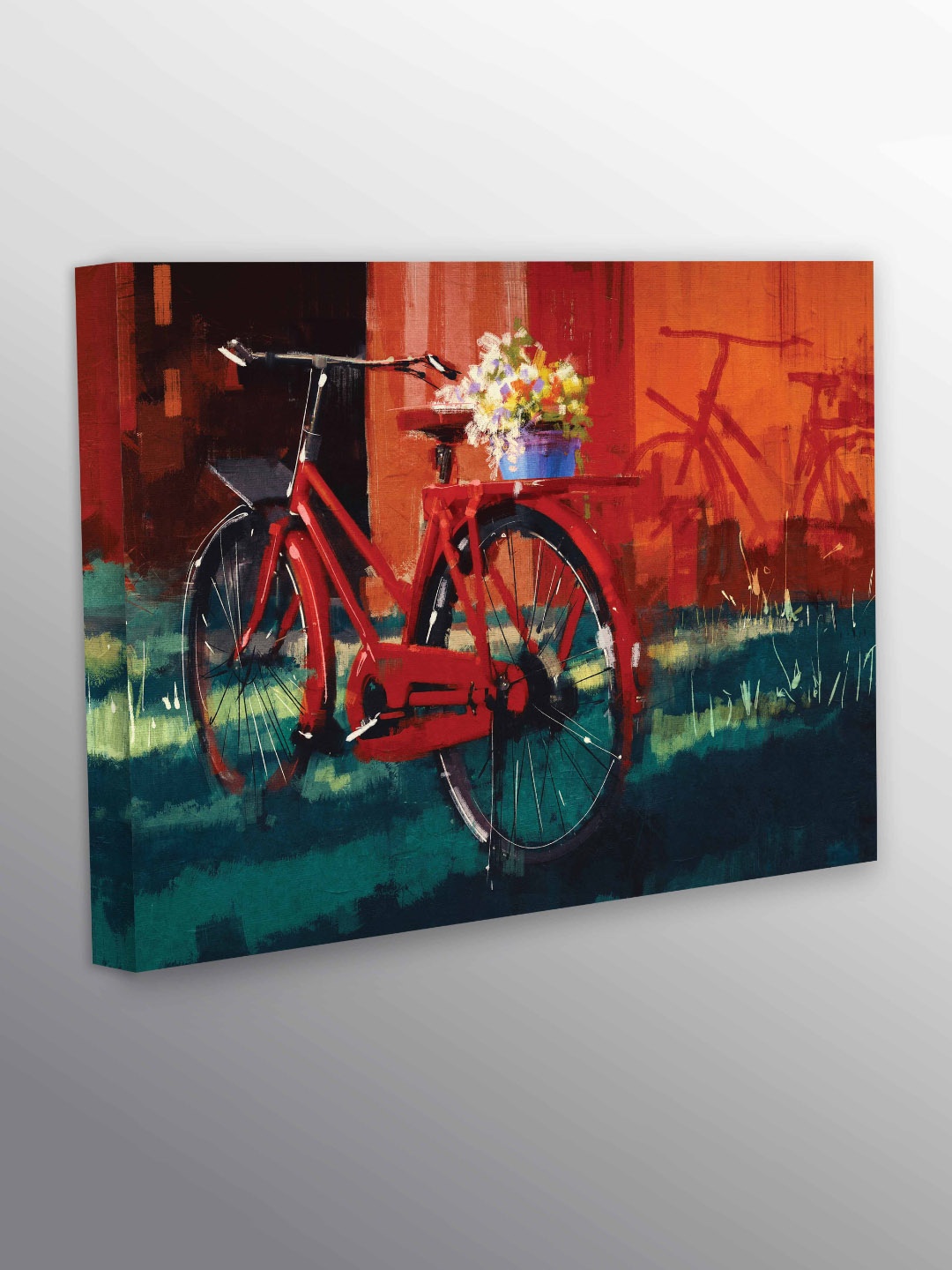 

CVANU Red & Black Canvas Painting Wall Art