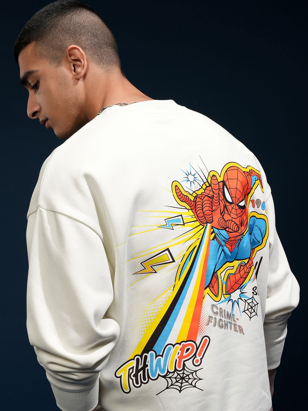 

HIGHLANDER Men Printed Sweatshirt, White