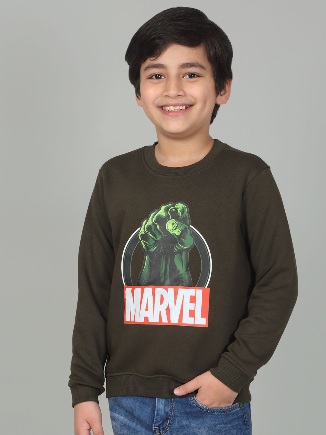 

Cantabil Boys Printed Sweatshirt, Navy blue