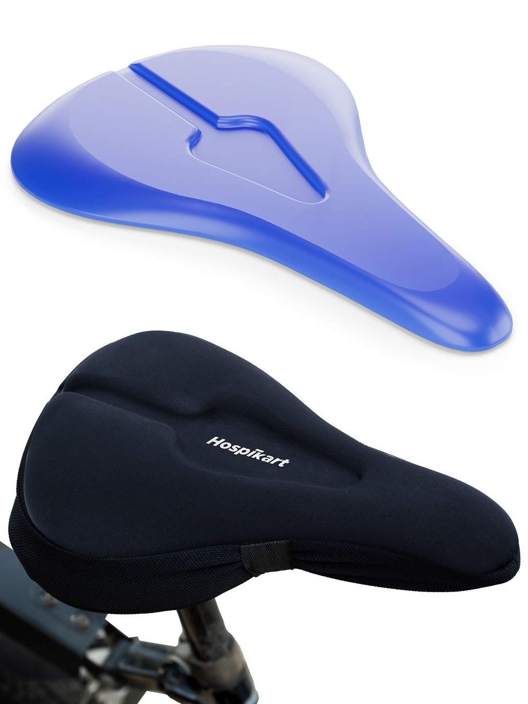 

HOSPIKART Black Memory Foam Bicycle Seat Cushion