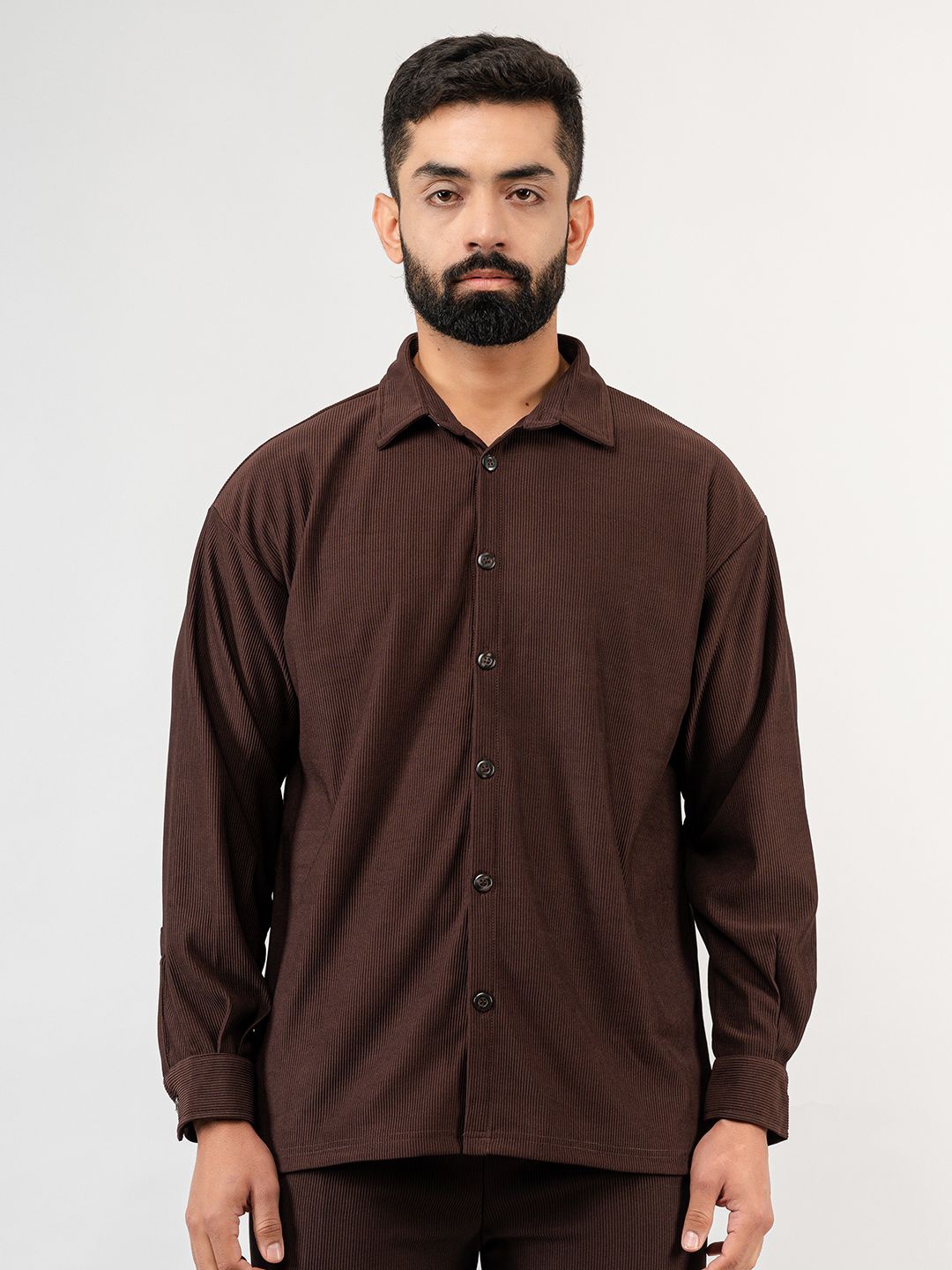 

Tistabene Men Opaque Casual Shirt, Brown