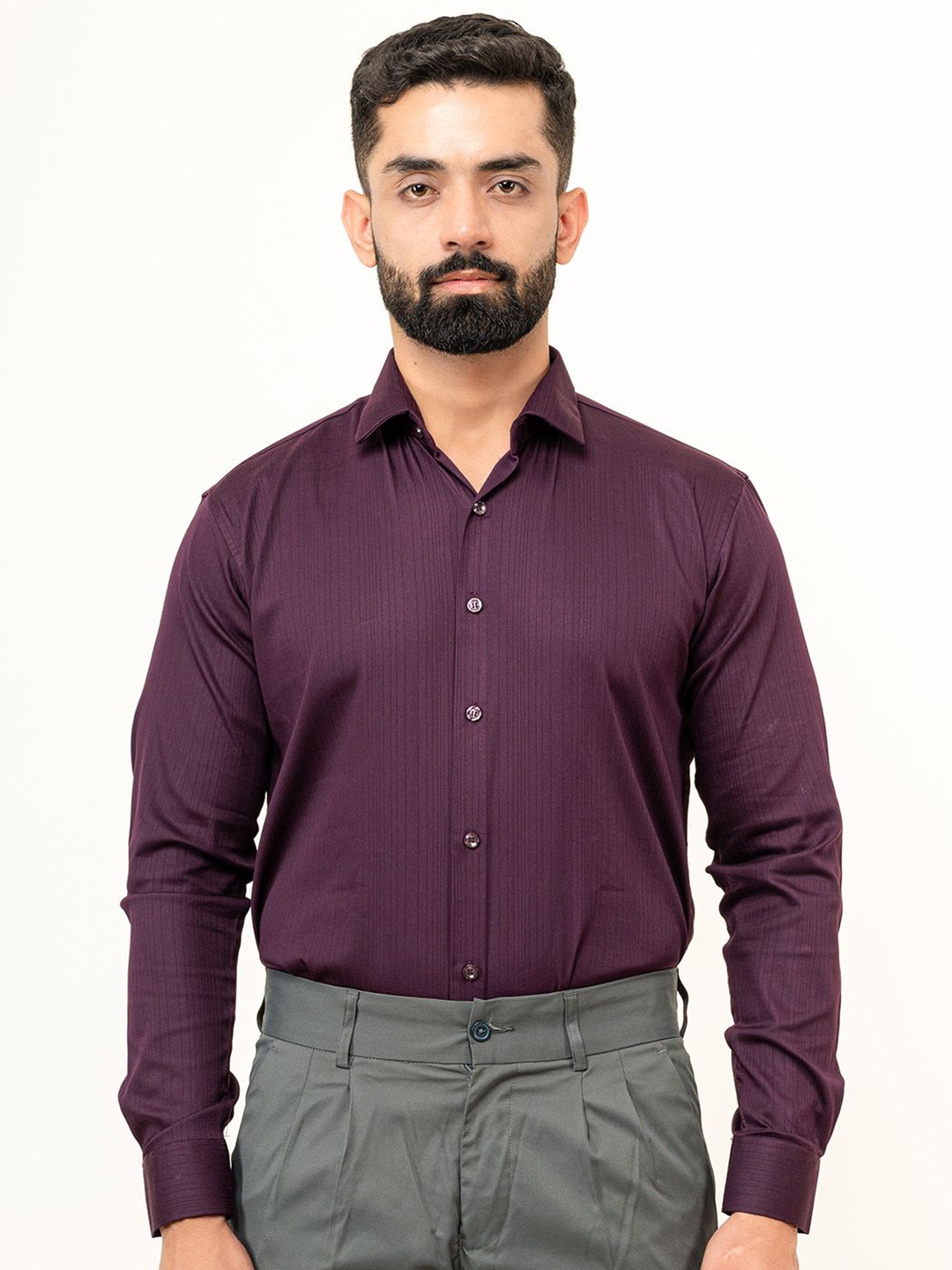 

Tistabene Men Opaque Casual Shirt, Purple