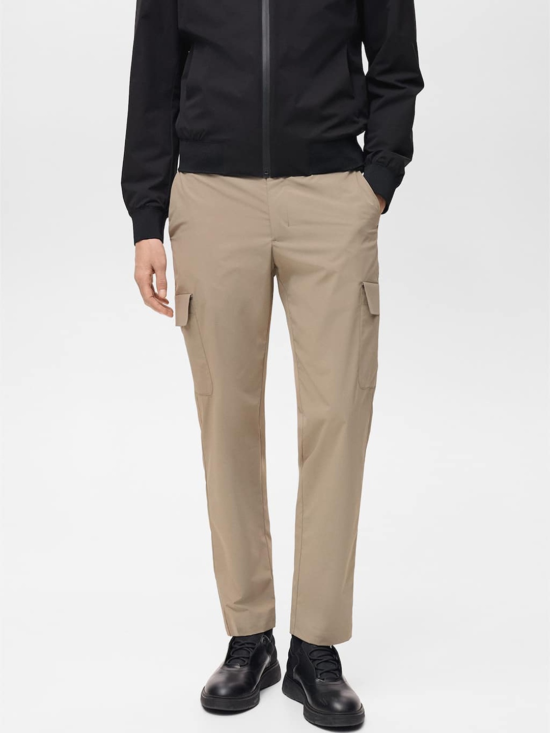 

MANGO MAN Men Cargos Trousers, Beige
