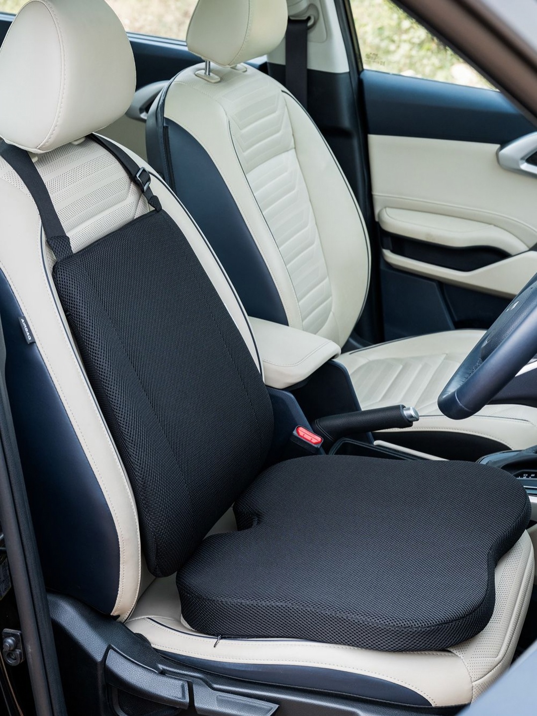 

HOSPIKART Black Memory Foam Car Seat Tailbone Cushion