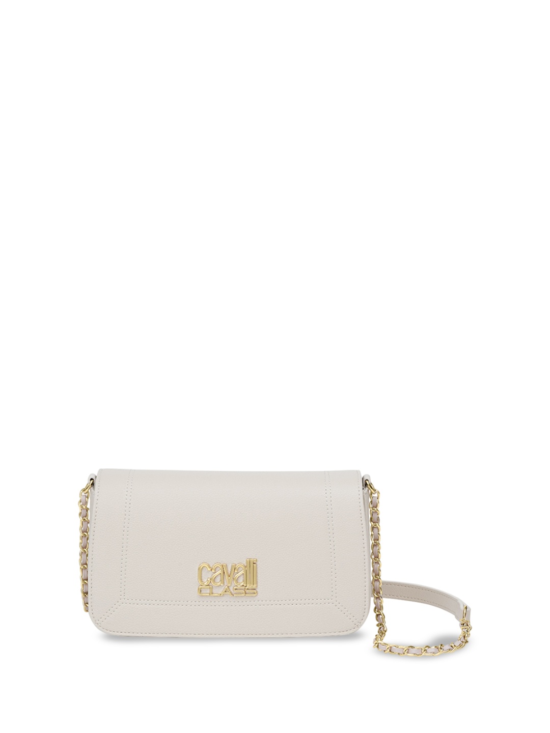 

Cavalli Class Structured Handheld Bag with Quilted, Beige