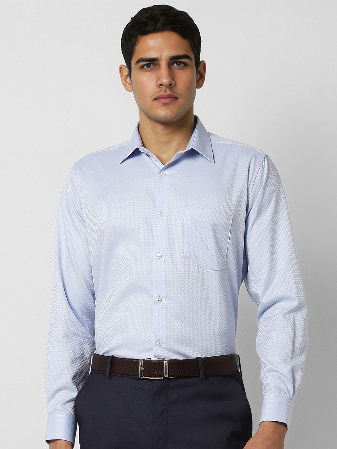 

Van Heusen Men Opaque Formal Shirt, Blue