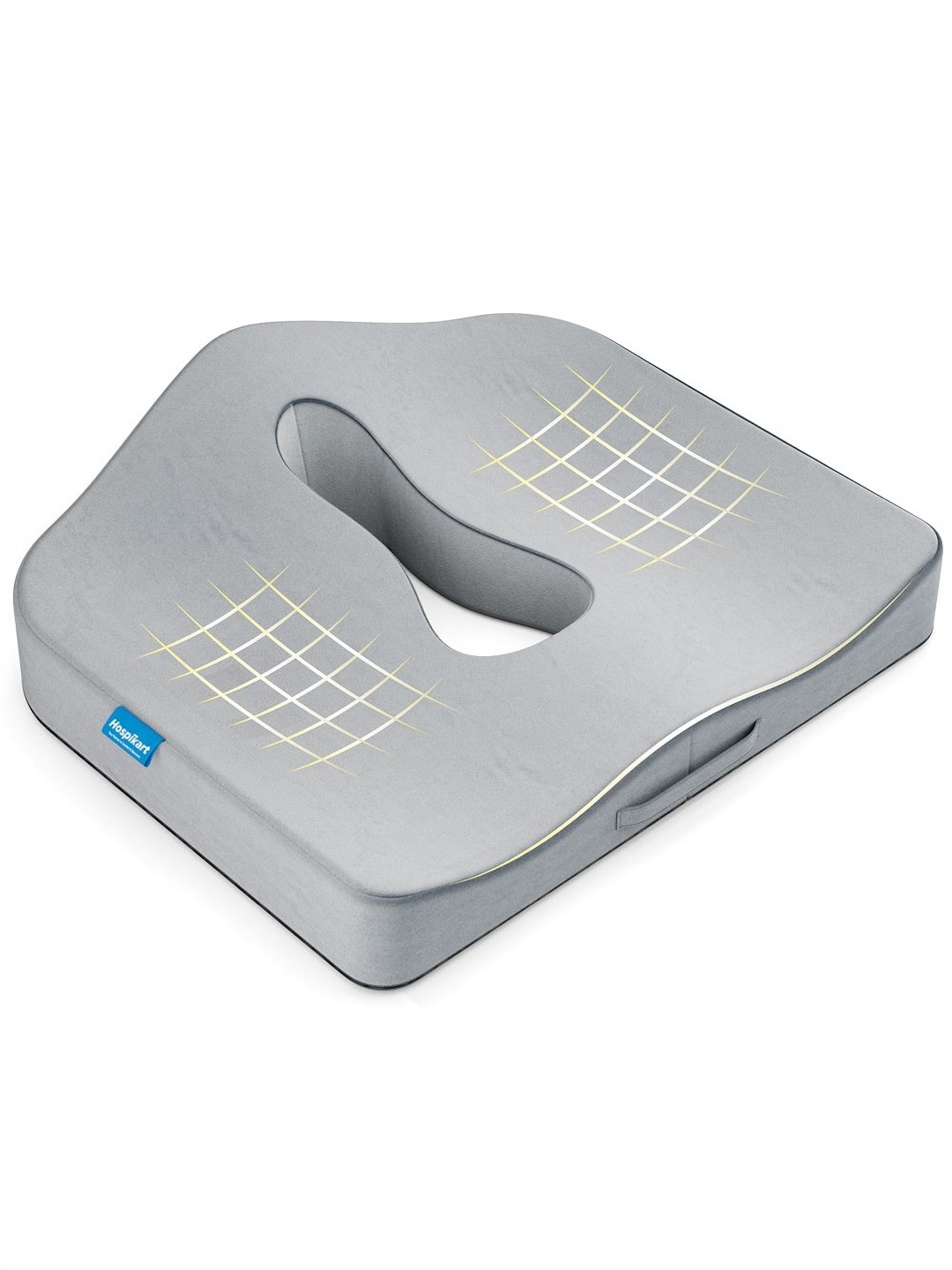 

HOSPIKART Grey Memory Foam Seat Tailbone Cushion