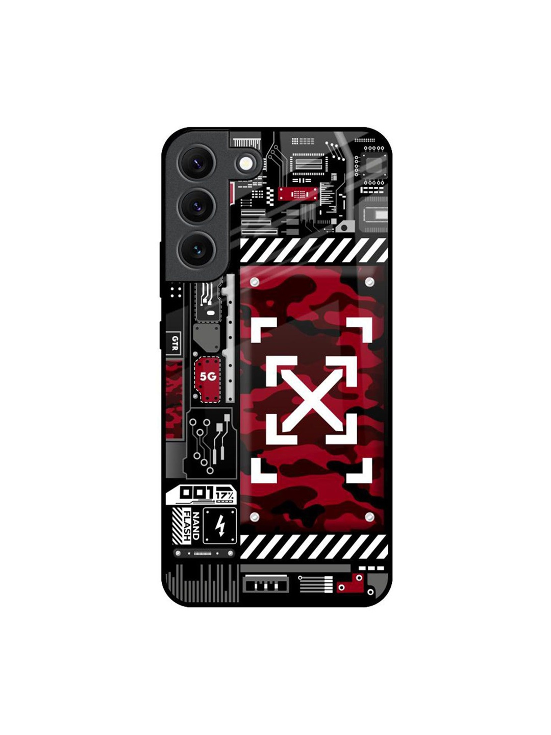 

QRIOH Typography Printed Samsung Galaxy S22 Back Case Mobile Accessories, Black