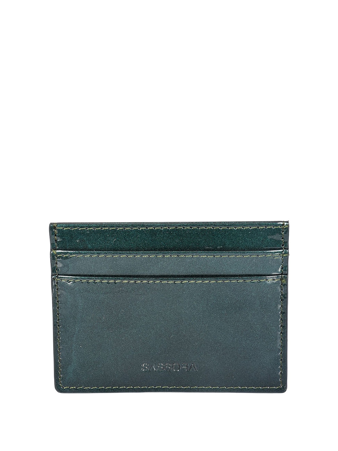 

Sassora Unisex Leather Card Holder, Green