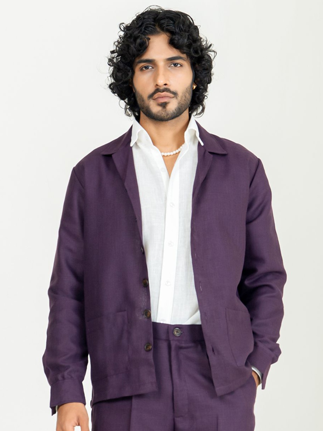 

Tistabene Men Opaque Casual Shirt, Purple