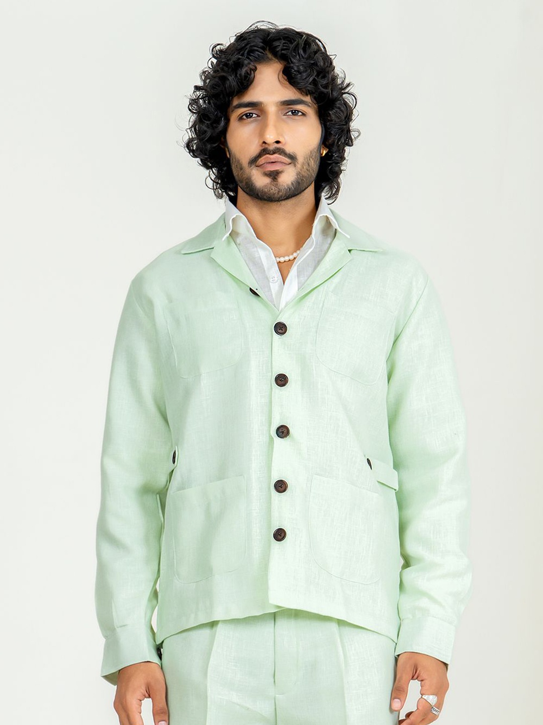 

Tistabene Men Opaque Casual Shirt, Green