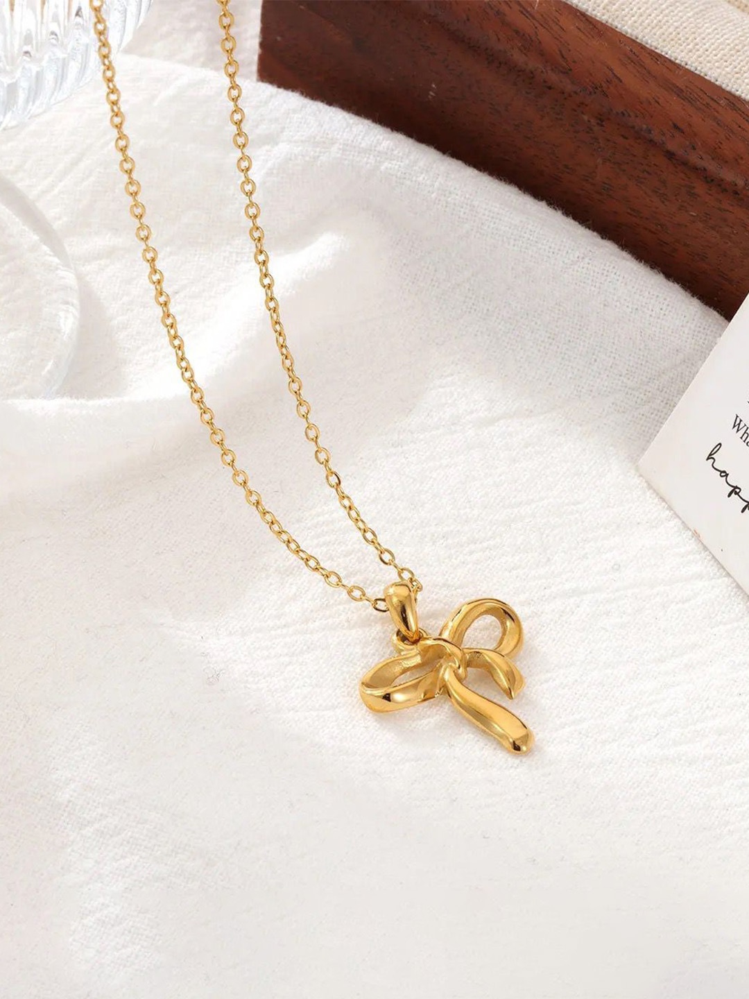 

DressBerry 18K Gold-Plated Stainless Steel Pendant With Chain