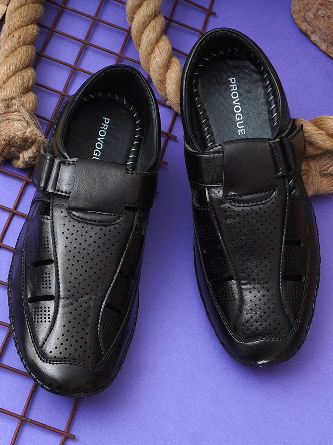

Provogue Men Comfort Sandals, Black