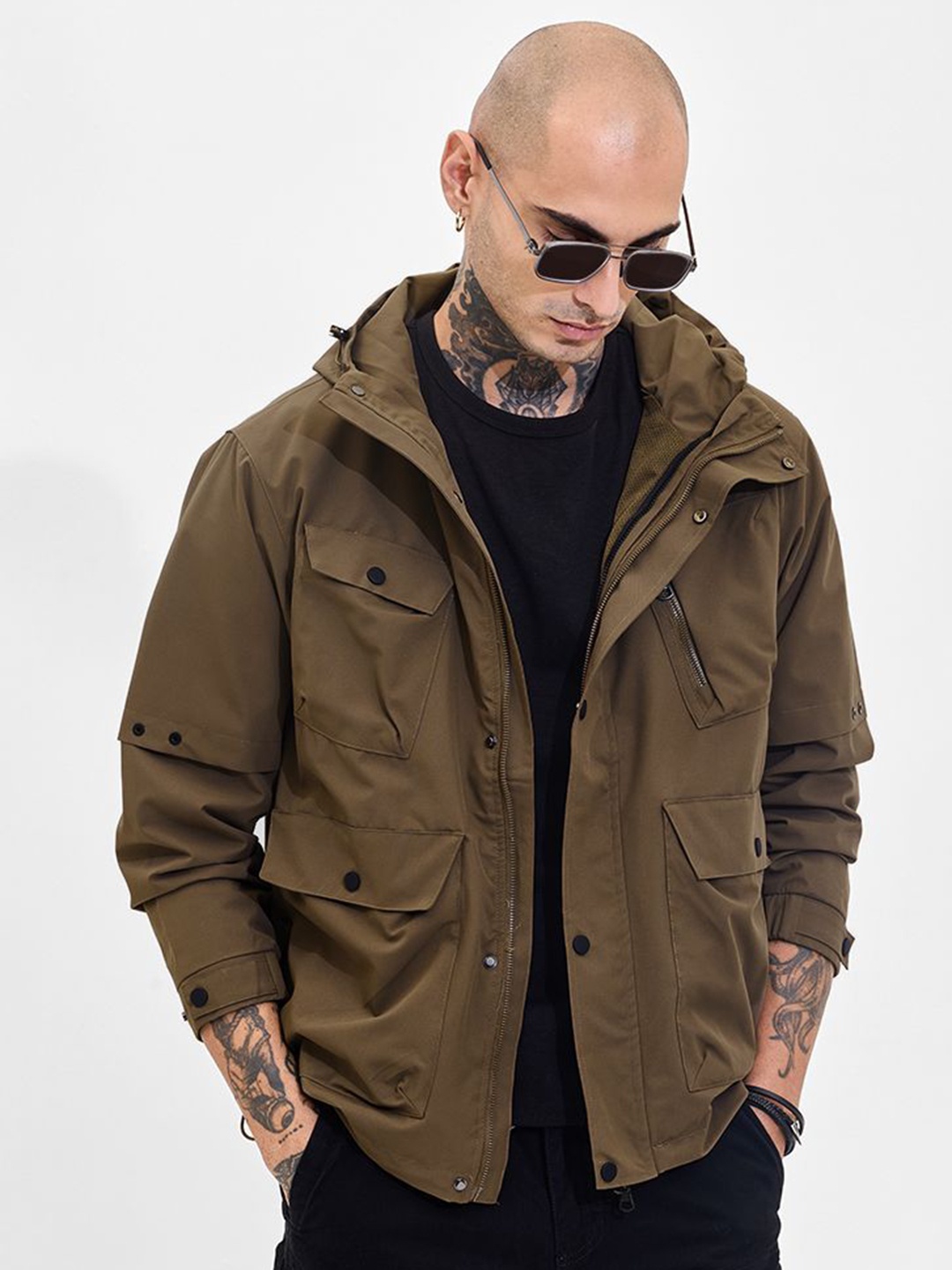 

Snitch Men Bomber Jacket, Brown