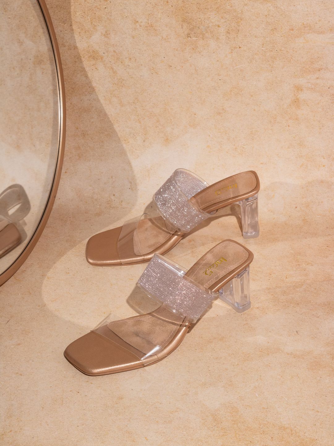 

Inc 5 Party Block Sandals, Transparent