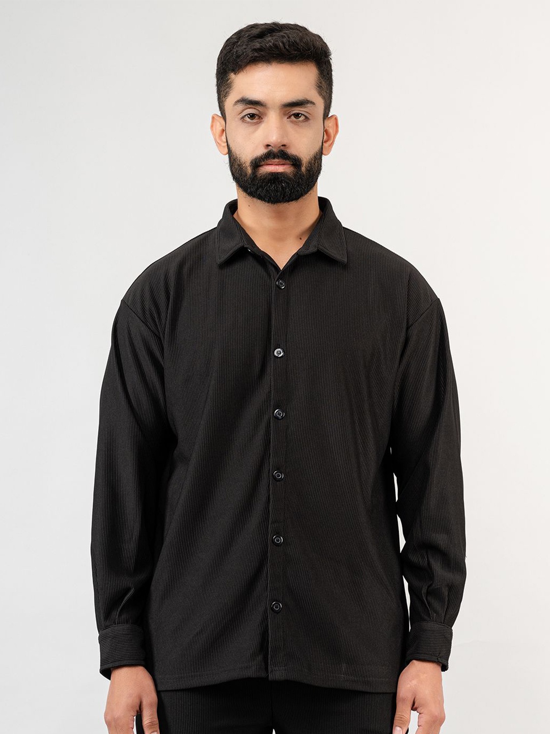 

Tistabene Men Opaque Casual Shirt, Black