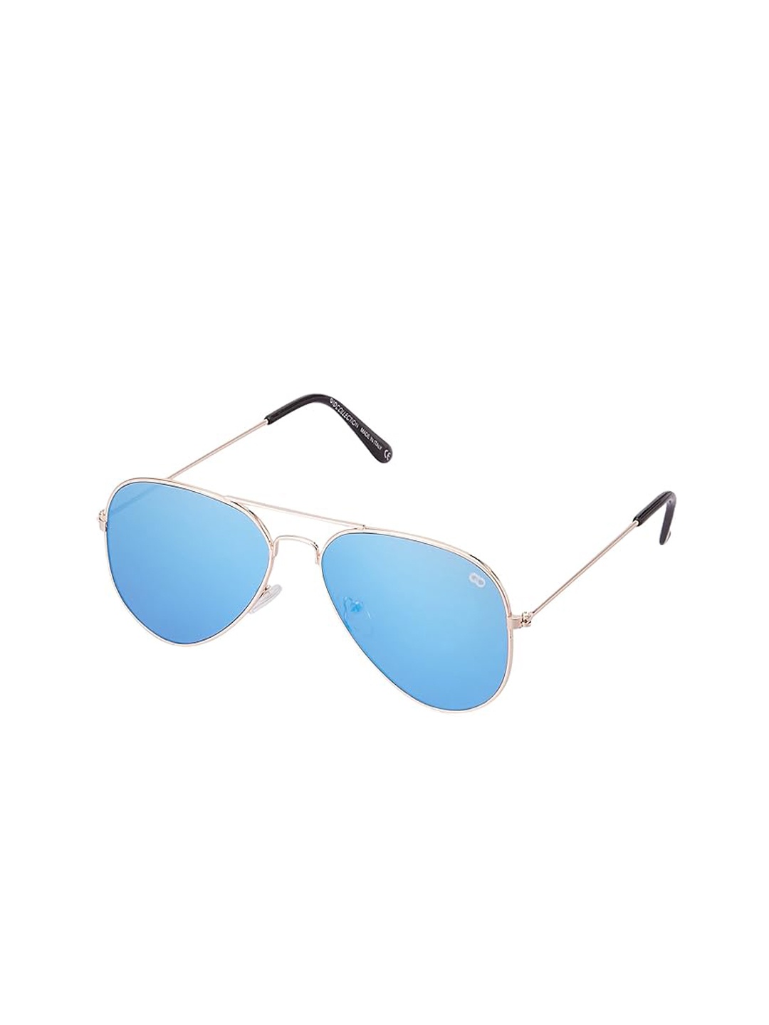 

GIO COLLECTION Unisex Aviator Sunglasses with UV Protected Lens, Blue